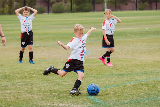 kids playing soccer